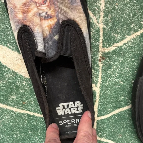 Star Wars Sperry  Themed Men's Black Slip-On Shoes - Picture 8 of 10